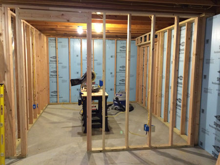 Doorway - Basement Home Office Framing