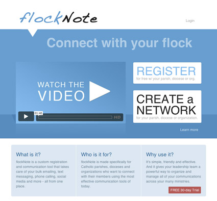 flockNote v3 Home Page