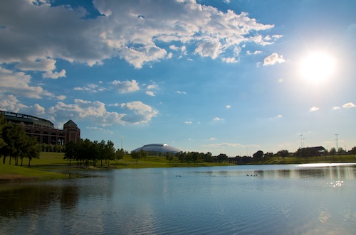 Lake at CNMC with Sports Arenas