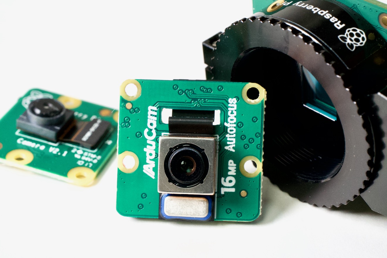 ArduCam with other Raspberry Pi Cameras - v2 HQ and Autofocus 16MP