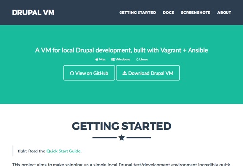 Drupal VM - Website Homepage