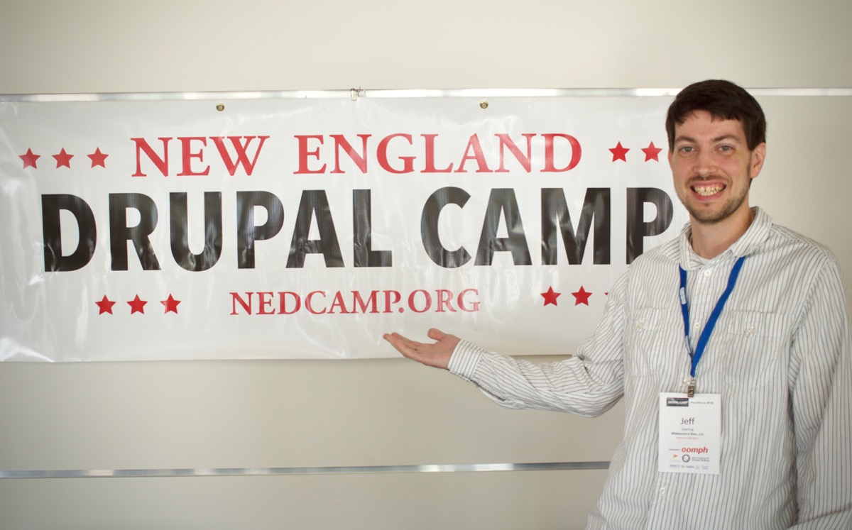 Jeff Geerling at NEDCamp 2018 - New England Drupal Camp