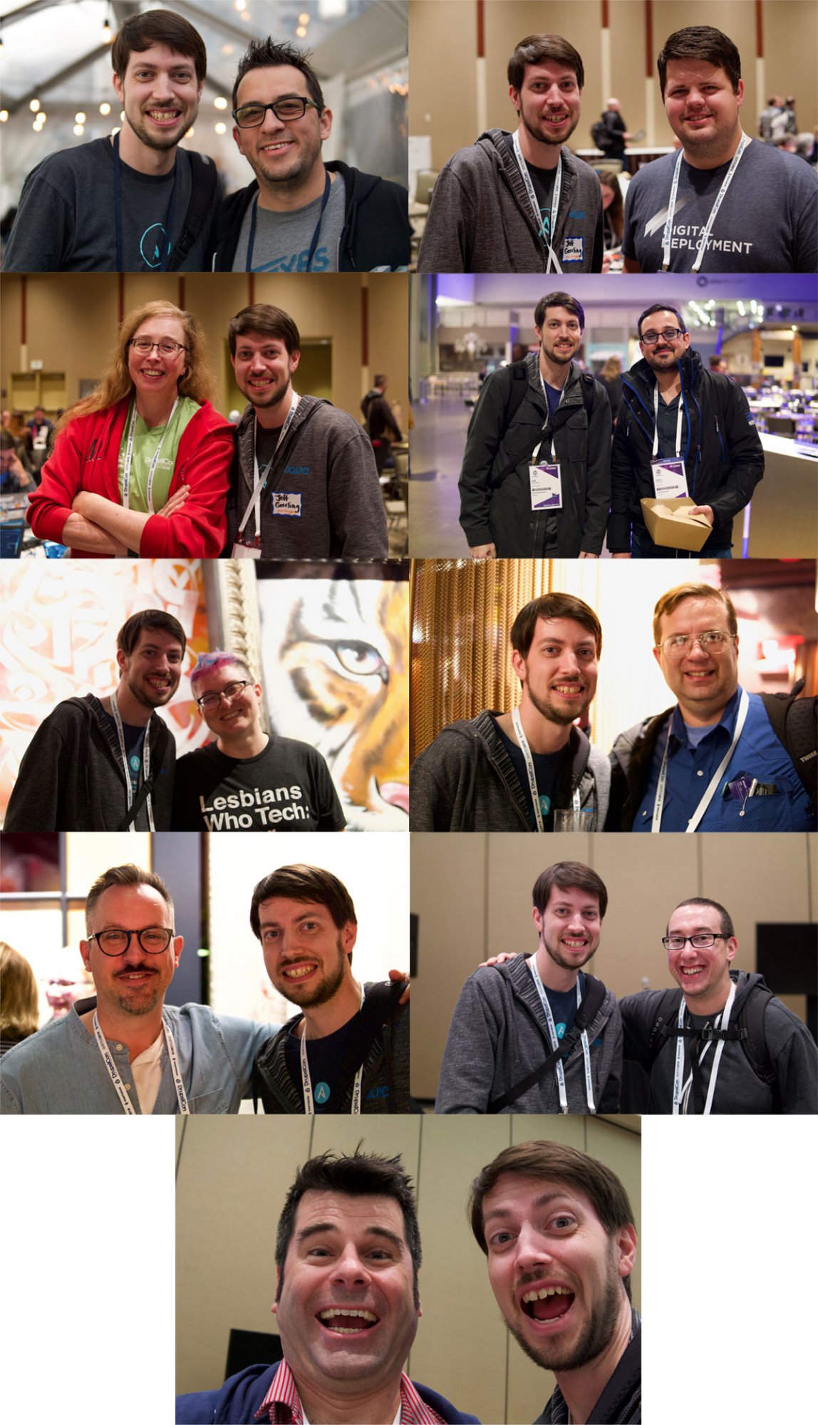 Jeff with People at DrupalCon Seattle 2019