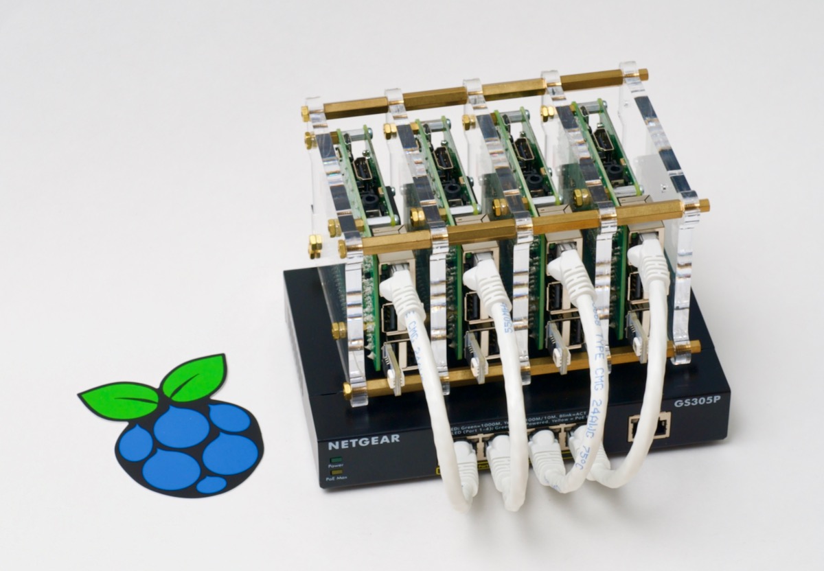 Raspberry Pi Dramble Cluster with Sticker - 2019 PoE Edition