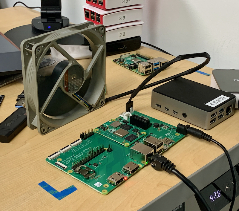 Raspberry Pi Compute Module 4 CPU Overclock Setup with Noctua Fan