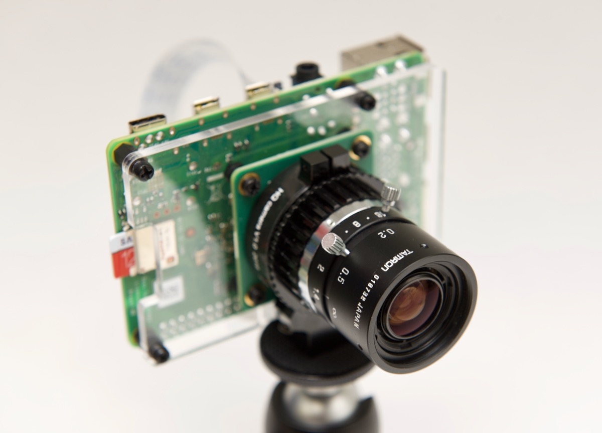 Raspberry Pi HQ Camera with Tamron 8mm C-mount lens