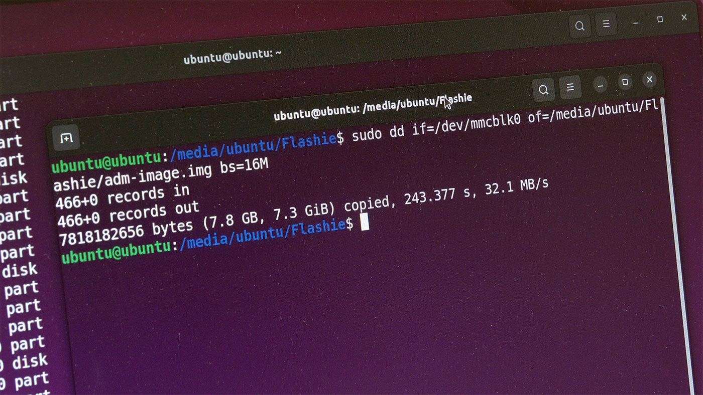 Ubuntu back up ADM