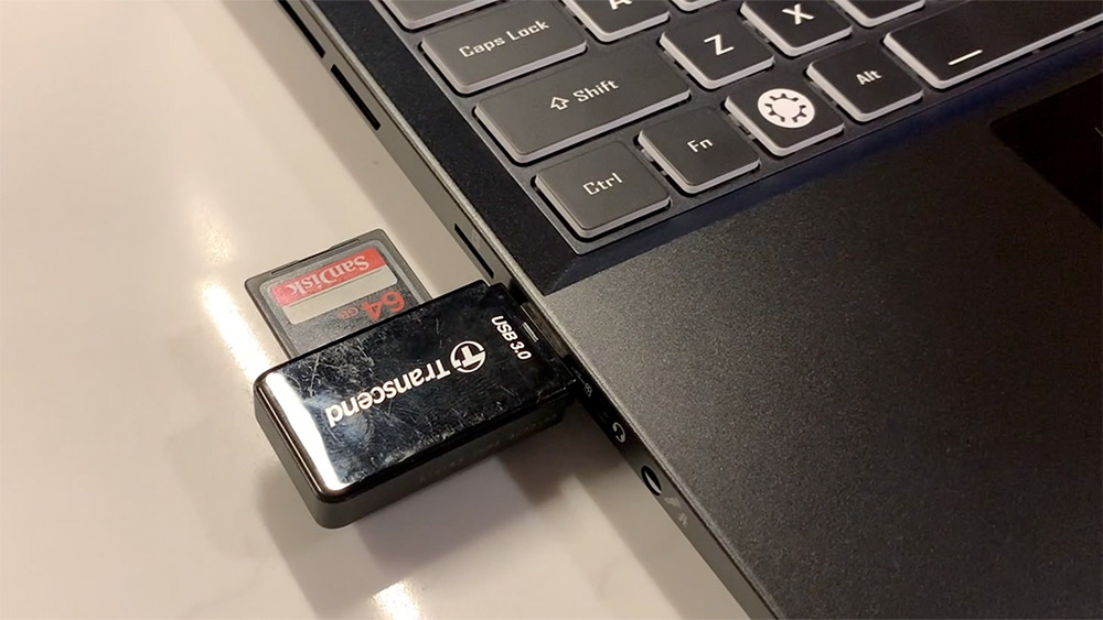 USB Card Reader in Kubuntu Focus M2 for SD cards
