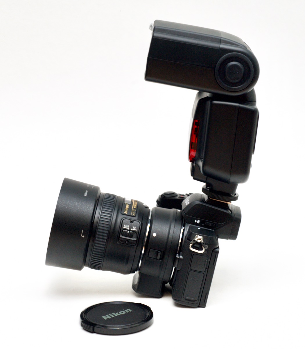 Z50 balance issues with FTZ adapter and 50mm lens and flash strobe