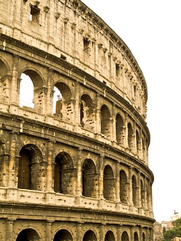The Colosseum in Rome, Italy