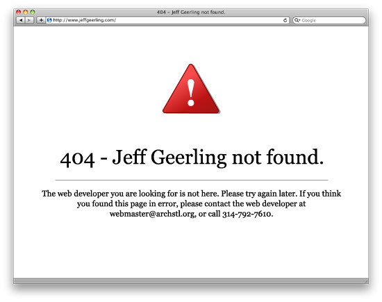 404 - Jeff Geerling not found.