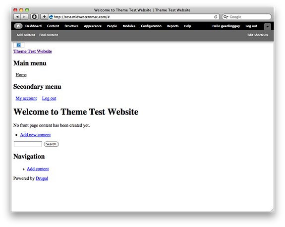 Naked and Unstyled Drupal 7 HTML