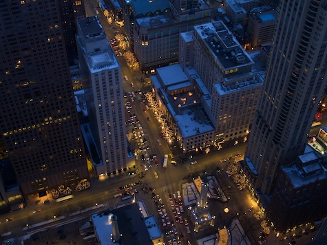 Street Lights at Michigan Avenue