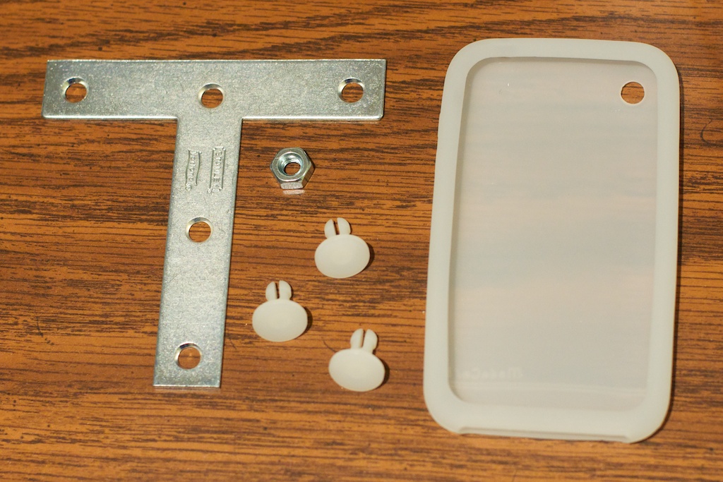 Parts for DIY iPhone 4 Tripod Case/Adapter