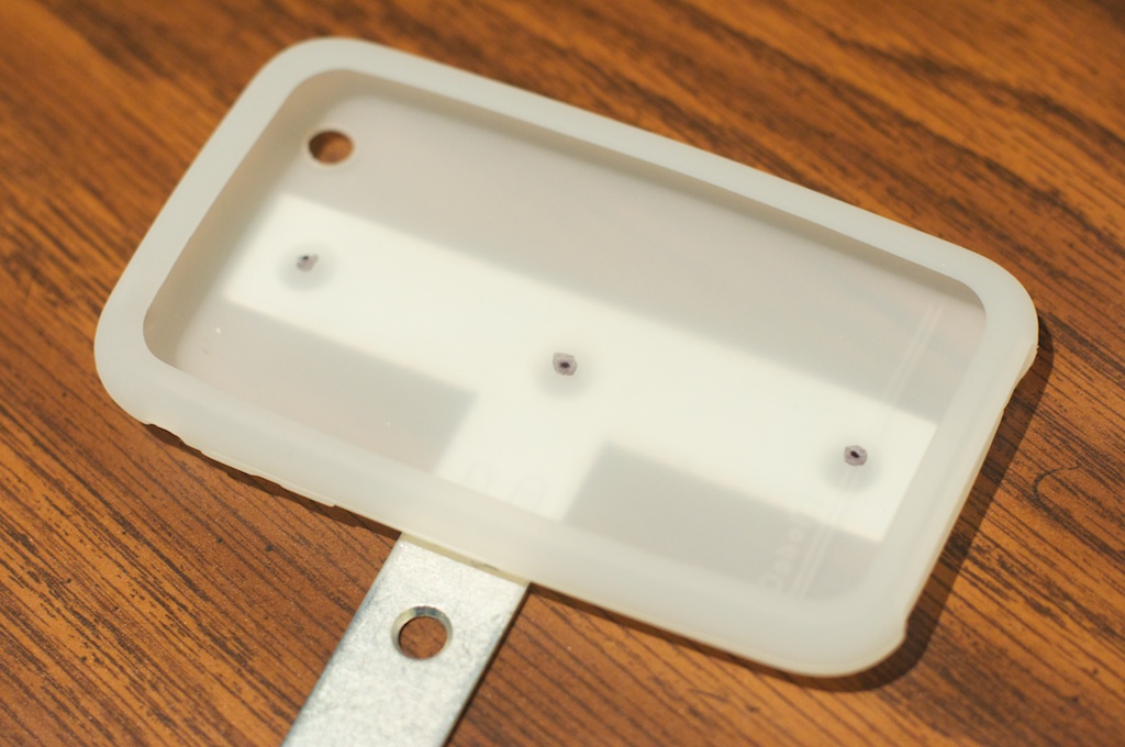 DIY iPhone 4 Tripod Case/Adapter - Cut Holes in Silicone Case