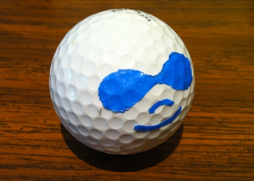 DrupliGolf Ball - Face Masked!