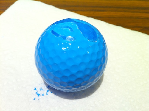 DrupliGolf Ball - Face Masked, Painted