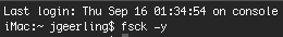 FSCK -y didn't help.