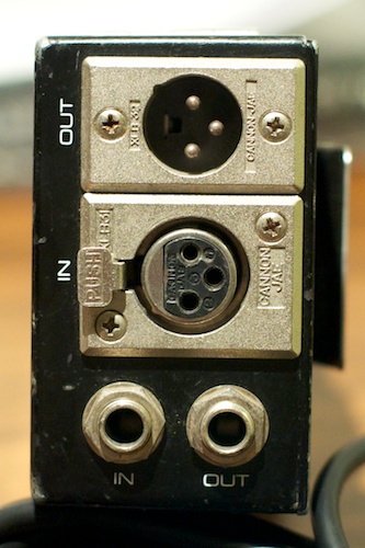 Shure FP12 - Bottom with XLR and TRS mic inputs