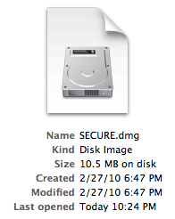 Secure Disk Image