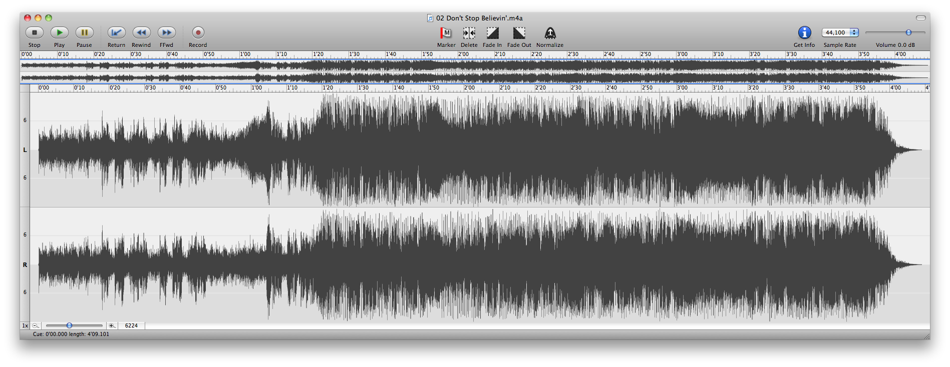 Don't Stop Believin' Waveform