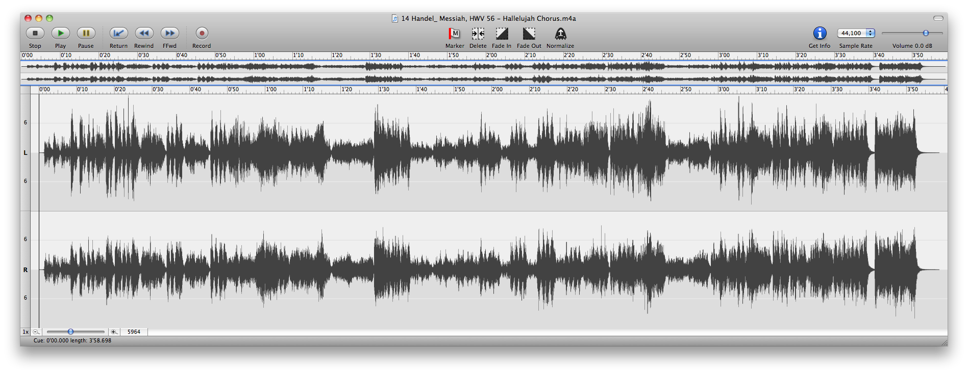 Handel's Messiah - Waveform