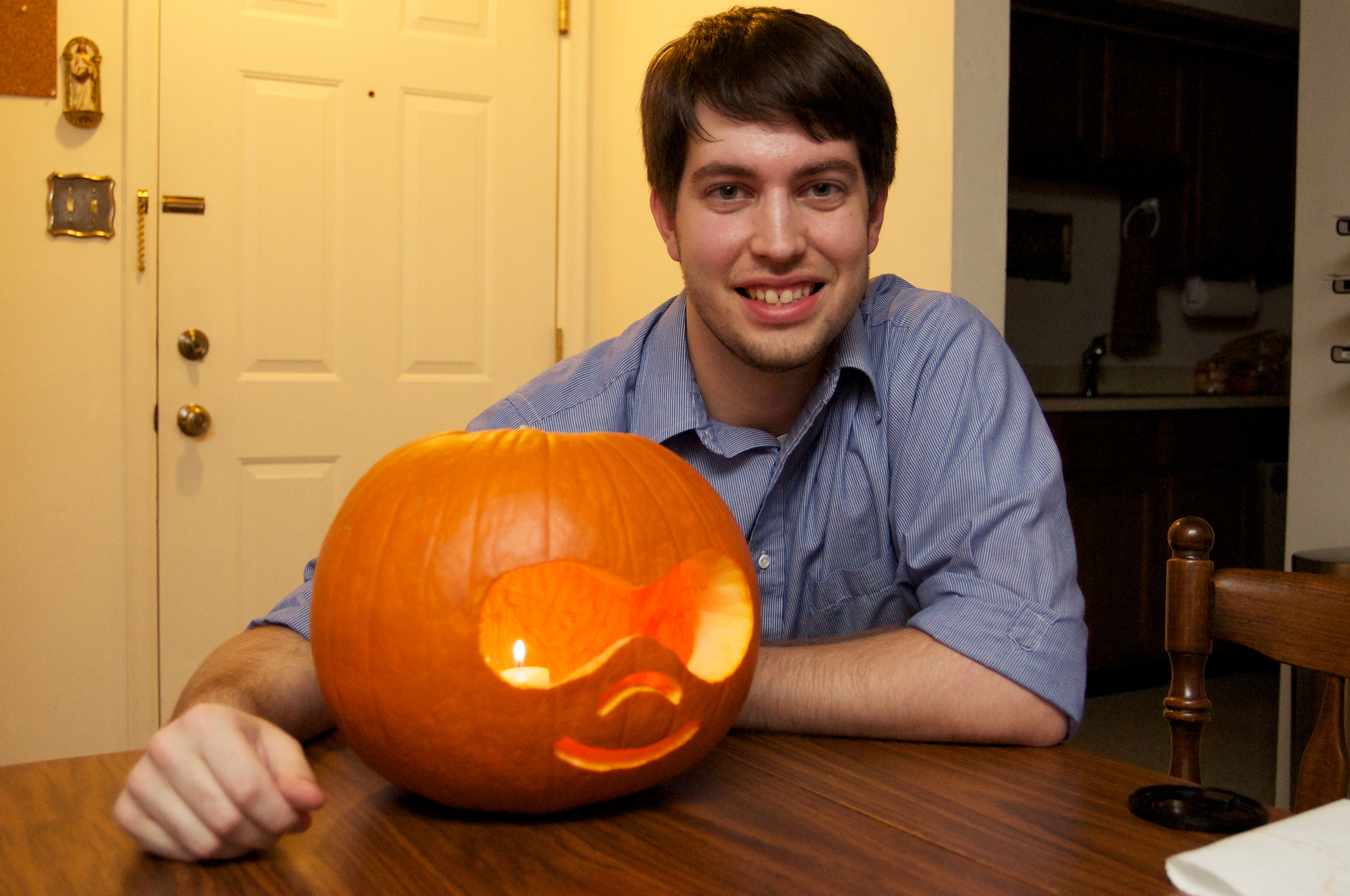 Jeff with Druplicon Pumpkin