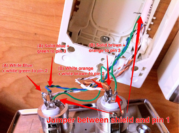 Control Room XLR Cat5e Wiring