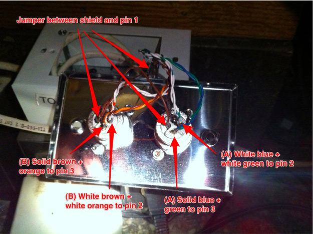 Nave XLR Cat5e Wiring