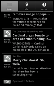 Android News List Screen CNL Mobile App