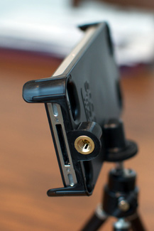 Tripod mount - ports easy to access