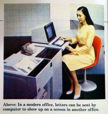 Modern office computer
