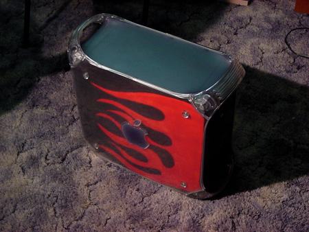 Flame Sided G4 Power Mac