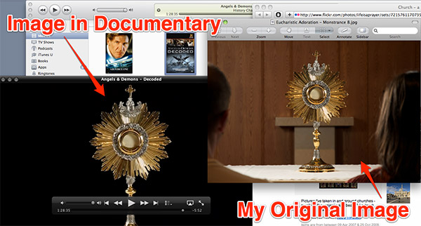 Monstrance Image in Angels & Demons Decoded