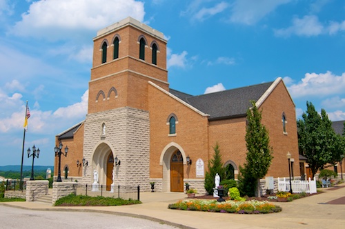 Exterior of Most Sacred Heart Church with 18-35mm