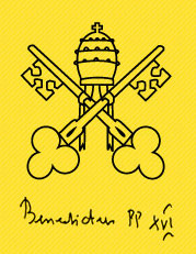 Pope Benedict XVI signature on Twitter background