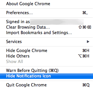 Disable Chrome Notifications on Mac OS X