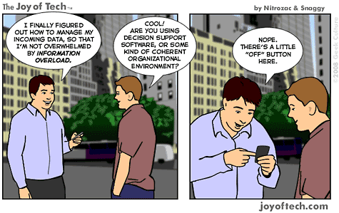 Joy of Tech - Information Overload