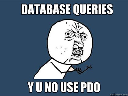 Why don't you use PDO for Database queries?