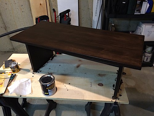 Third coat of stain