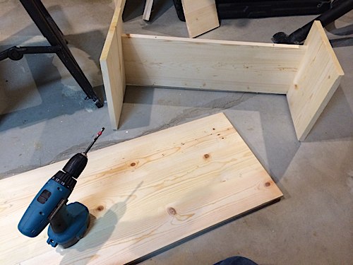 Desk is upside-down