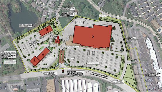 Kenrick Plaza Redevelopment - Walmart in Shrewsbury