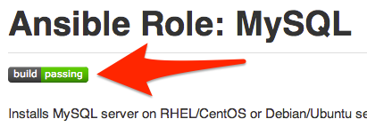 Ansible role with passing tests on GitHub with Travis CI