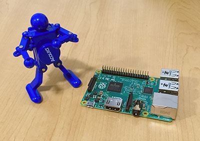 Raspberry Pi and Acquia dancing man