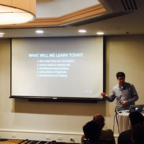 Ansible Roles - Jeff Geerling presenting at AnsibleFest SF 2016