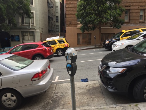 San Fransisco steep roads with undergarments