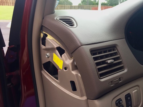Dashcam direct wiring - behind dashboard