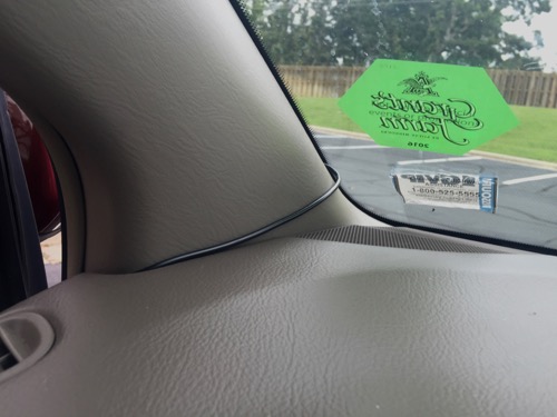Dashcam direct wiring - side pillar