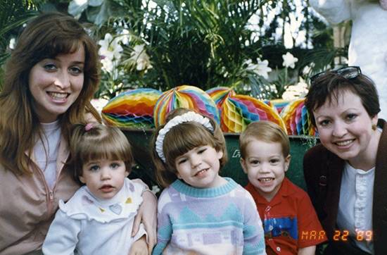 Jeff with cousins and Aunts