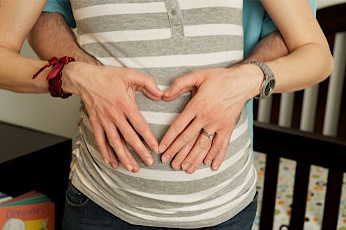 Baby heart hands Geerling pregnancy